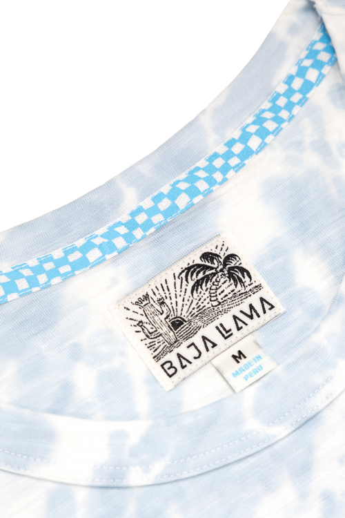 Baja Llama Slub Pima Tee In White