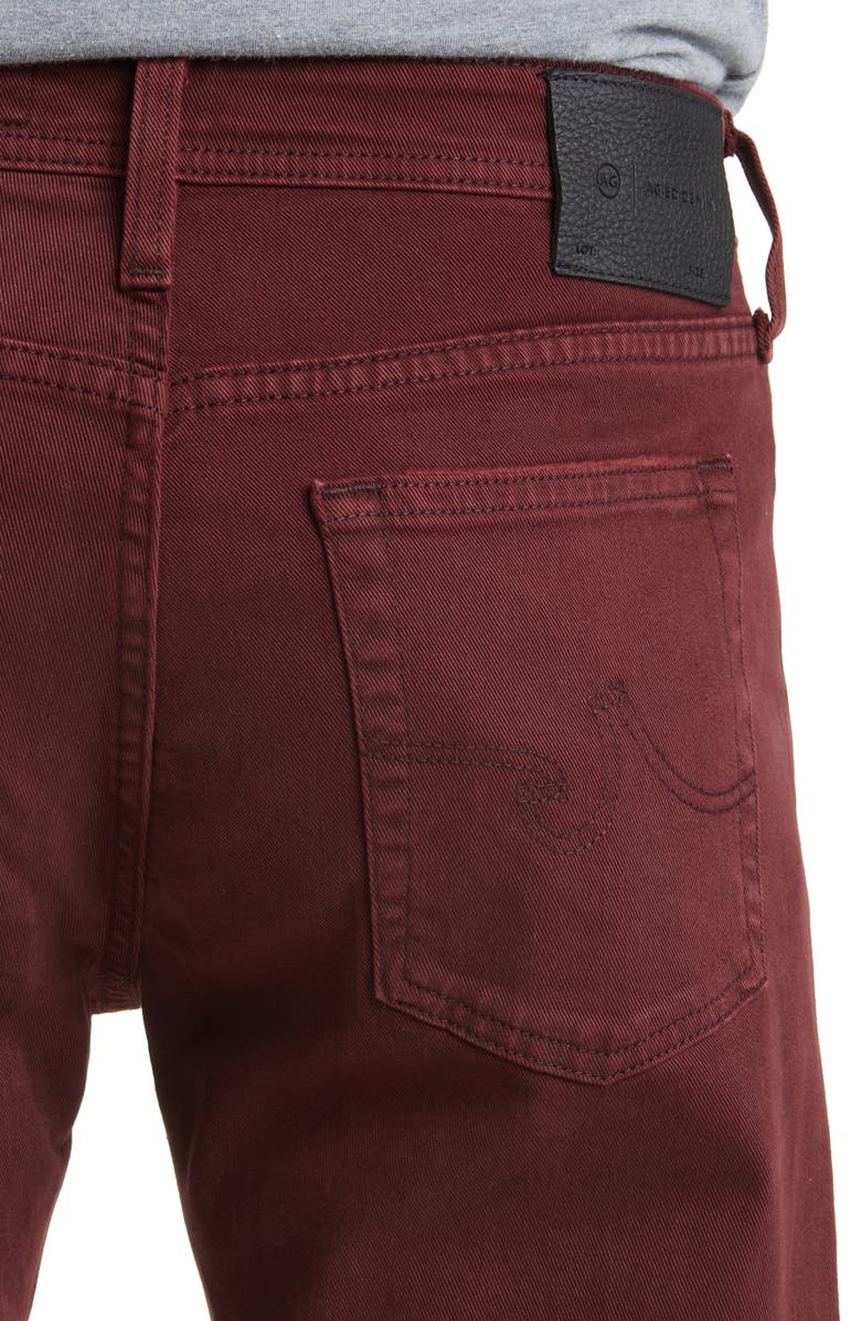 AG Everett Slim Straight Leg Jeans, Alternate, color, 7 Years Sulfur Dark Plum