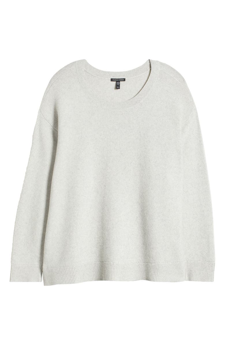 Eileen Fisher Crewneck Organic Cotton & Recycled Cashmere Sweater, Alternate, color, 