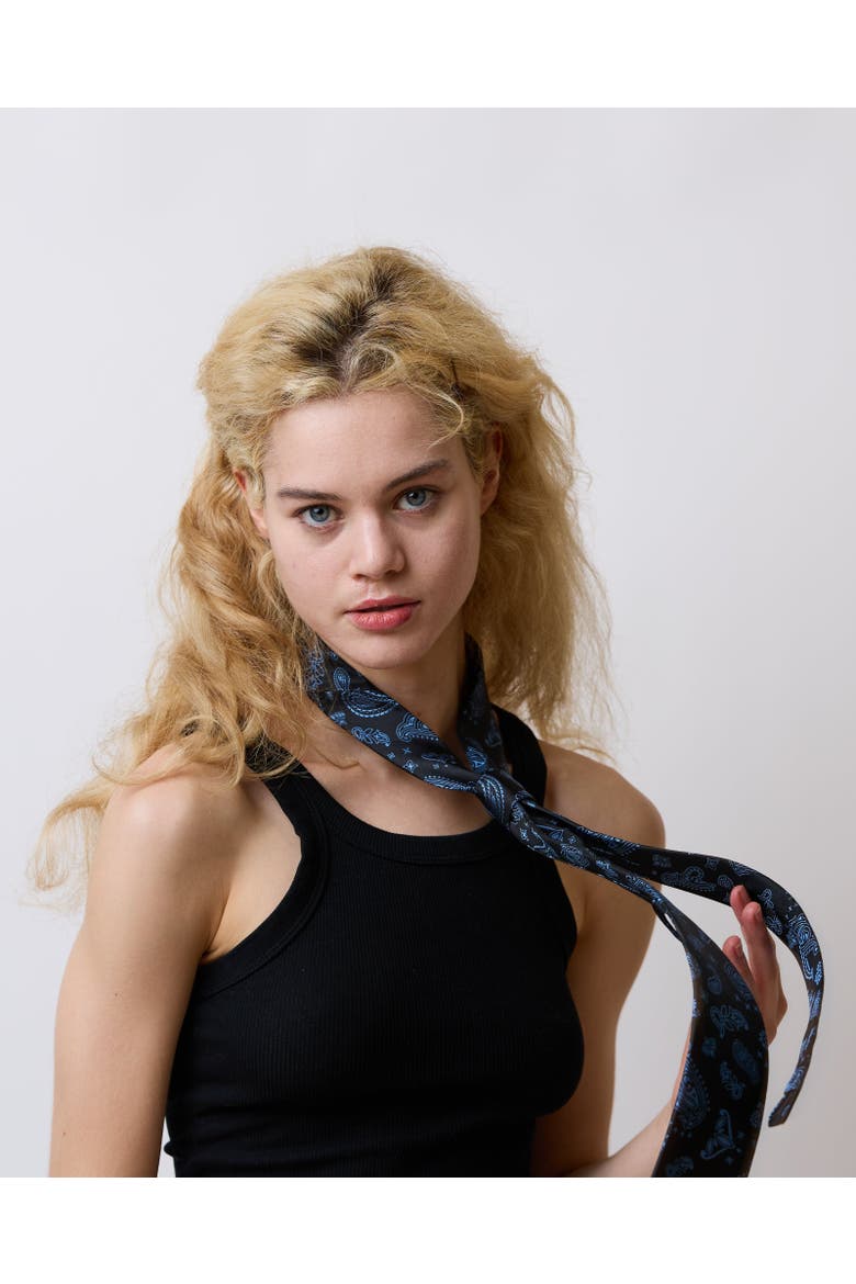 "Paisley" Silk Jacquard Tie, Alternate, color, Midnight Blue