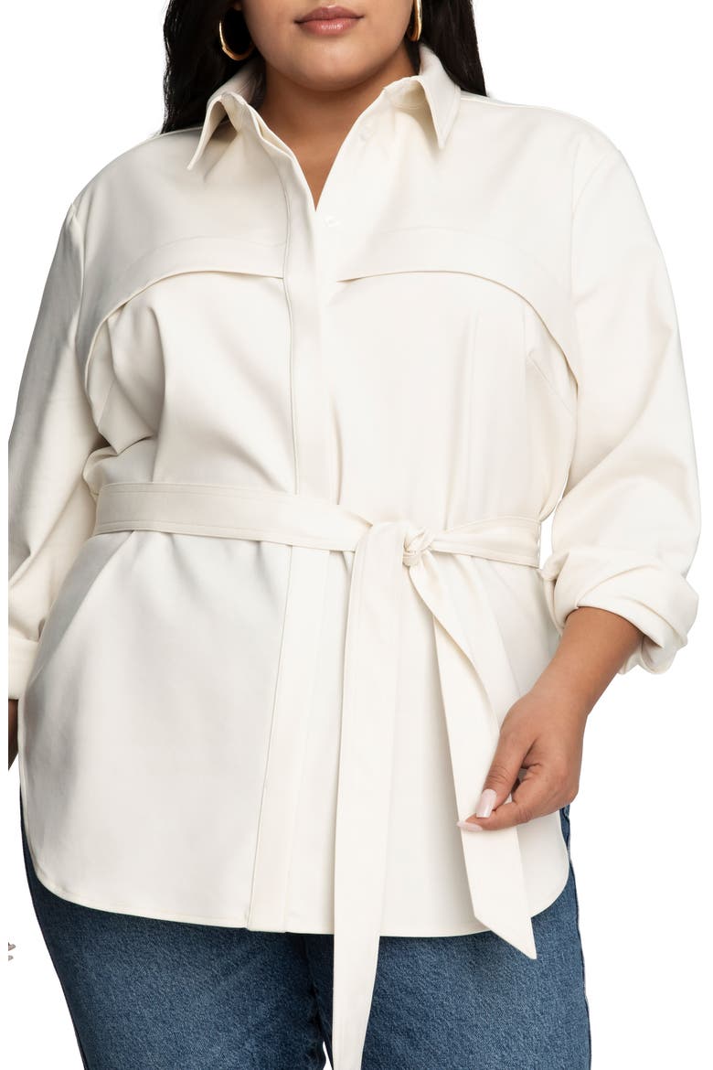 Safari Utility Belted Tunic, Main, color, BONE