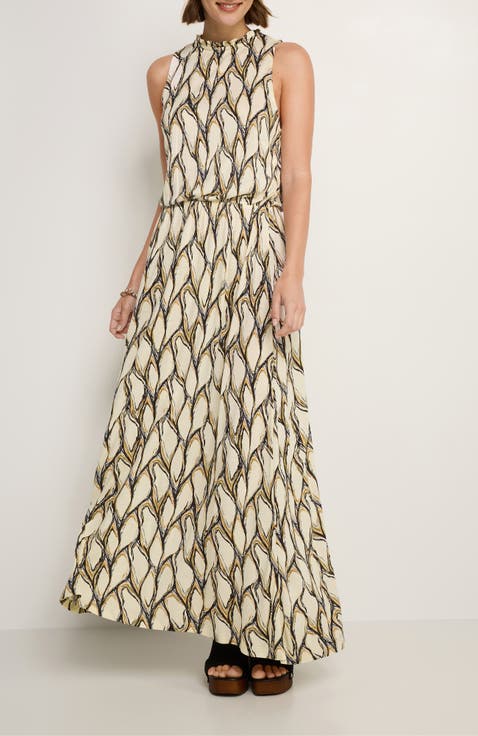 Women's High Neck Maxi Dress
