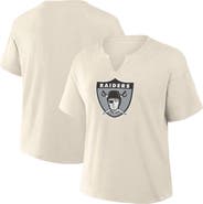 FANATICS Women's Fanatics Cream Las Vegas Raiders Trick Play Slub Boxy T-Shirt