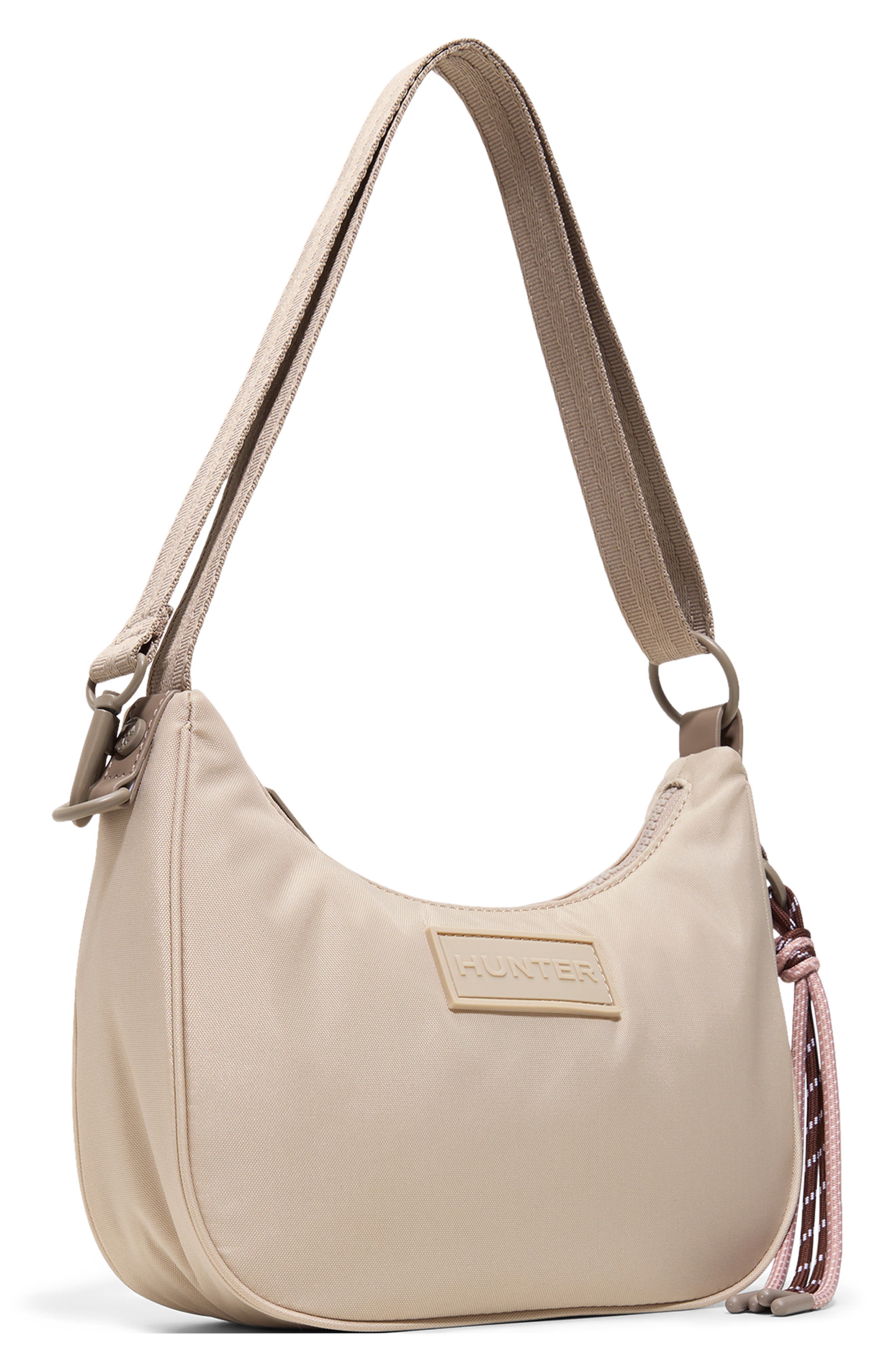 Loop Back Nylon Crossbody Bag, Alternate, color, CHAMPAGNE
