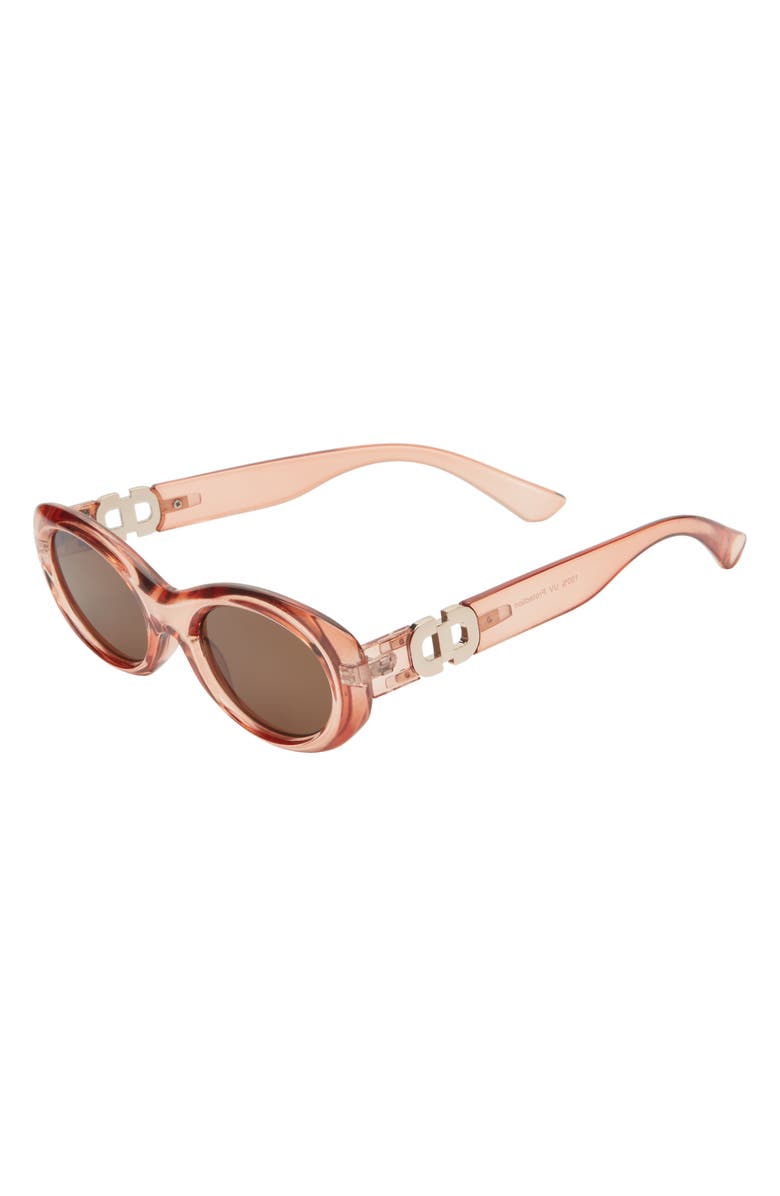 BP. Oval Sunglasses, Alternate, color, Crystal Pink