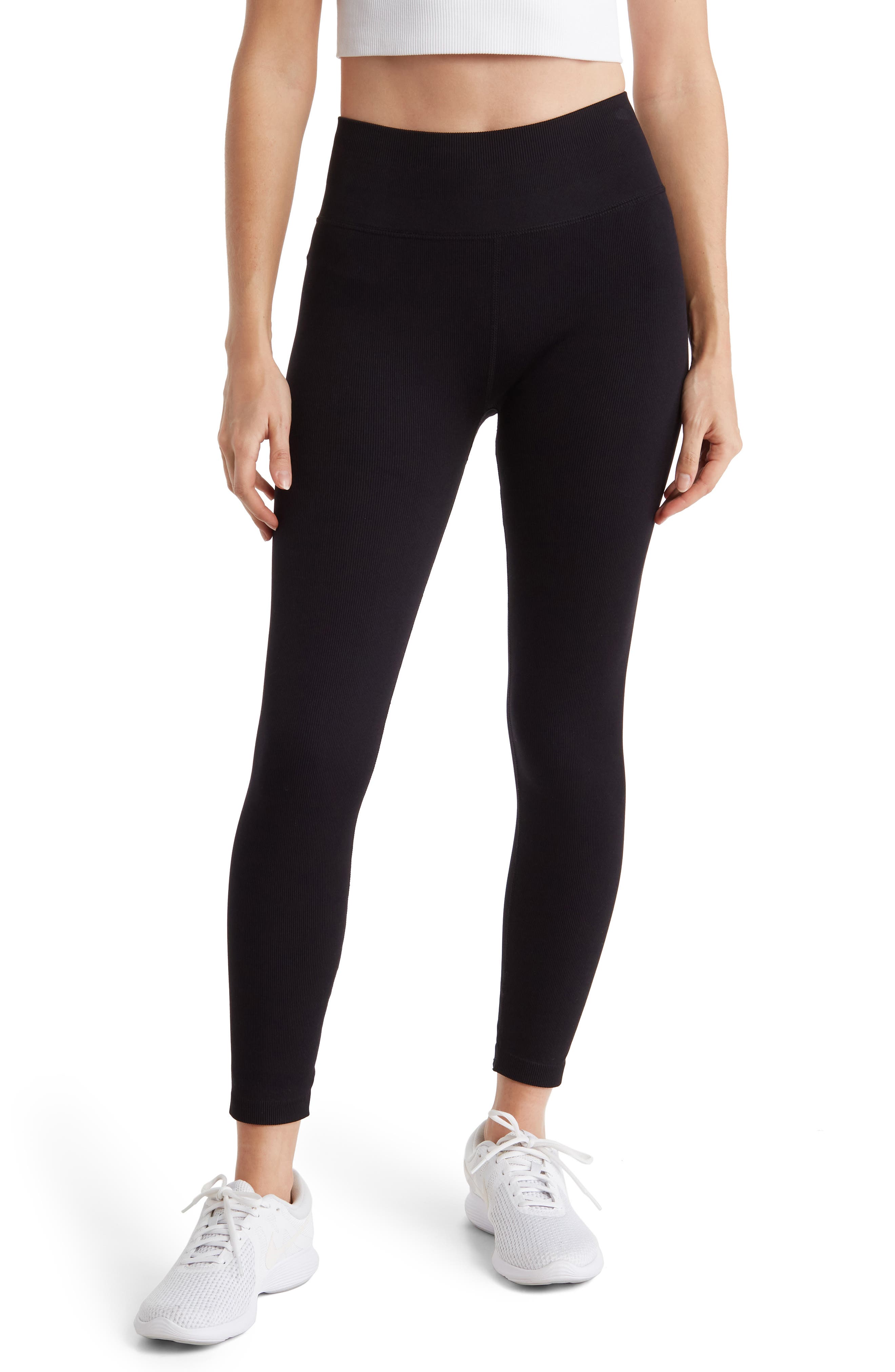Calvin Klein Thin Rib High Waist Leggings (Women) | Nordstromrack