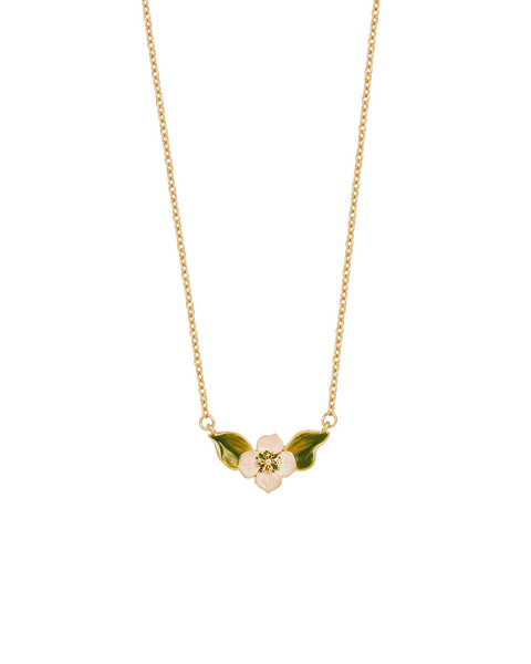 Poppy Anemone Gold Chain Necklace