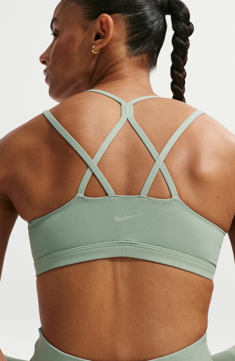 Nike Zenvy Strappy Light-Support Padded Sports Bra, Alternate, color, Steam/ White