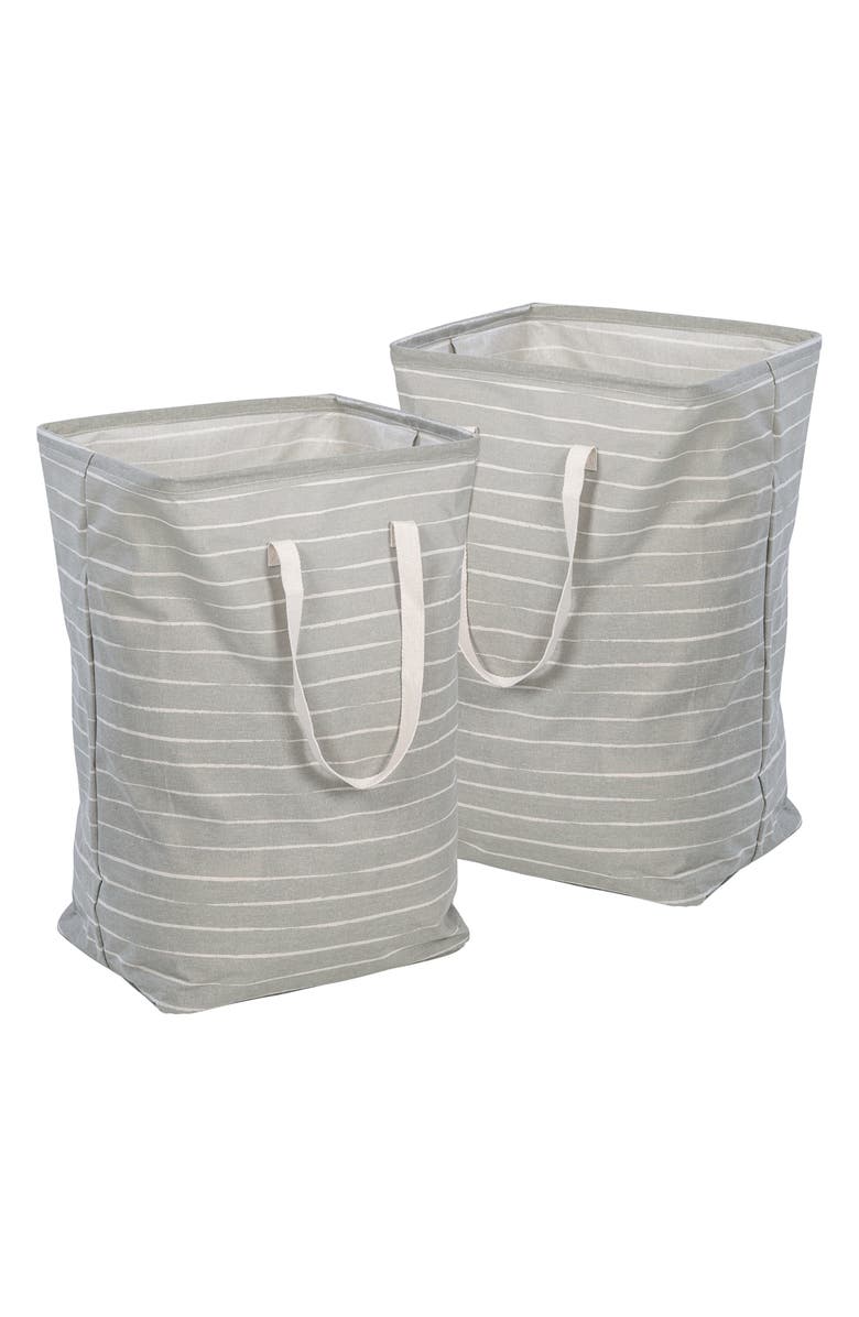 HONEY-CAN-DO Foldable Set of 2 Laundry Hampers, Main, color, 