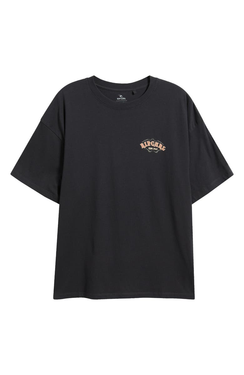 Rip Curl Half Moon Bay Heritage Graphic T-Shirt, Main, color, Washed Black
