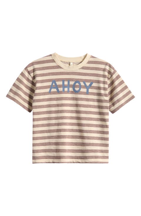 Kids' Ahoy Stripe Relaxed T-Shirt (Toddler & Little Kid)