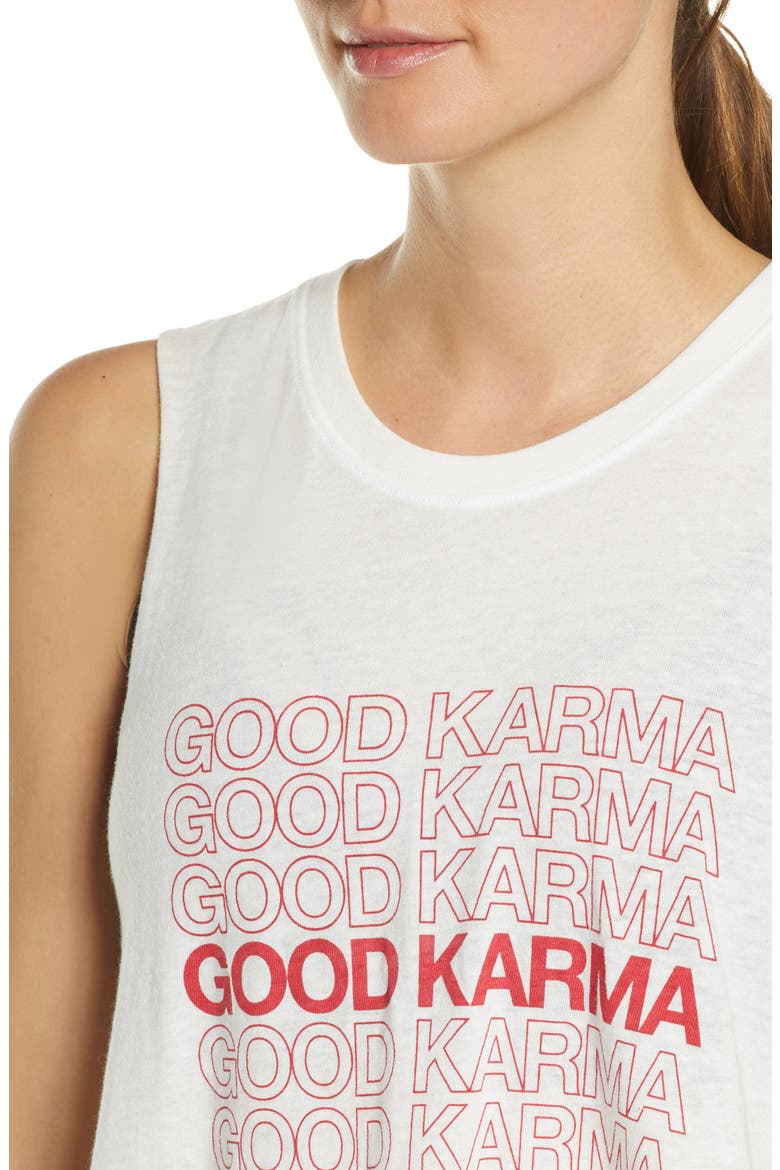 Karma Crop Tank Top, Alternate, color, STONE