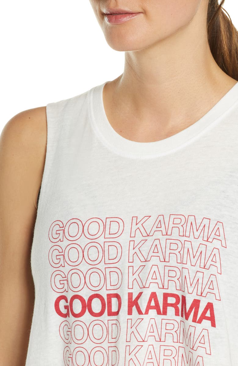 Spiritual Gangster Karma Crop Tank Top, Alternate, color, 