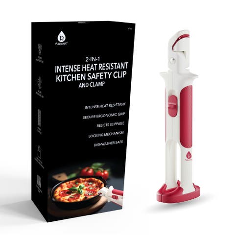 2-in-1 Intense Heat Resistant Kitchen Safety Clip and Clamp
