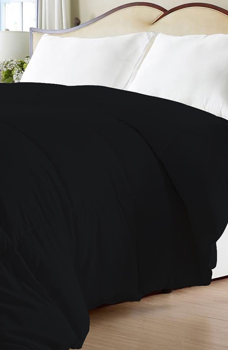 Luxury Home Super Soft Down Alternative Comforter, Alternate, color, Black