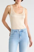 L'AGENCE Chrissy Scoop Neck Tank