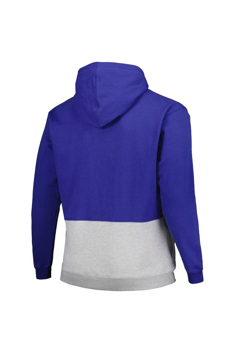 Men's Fanatics Branded Royal Philadelphia 76ers Big & Tall Anorak Half-Zip Hoodie, Alternate, color, Royal