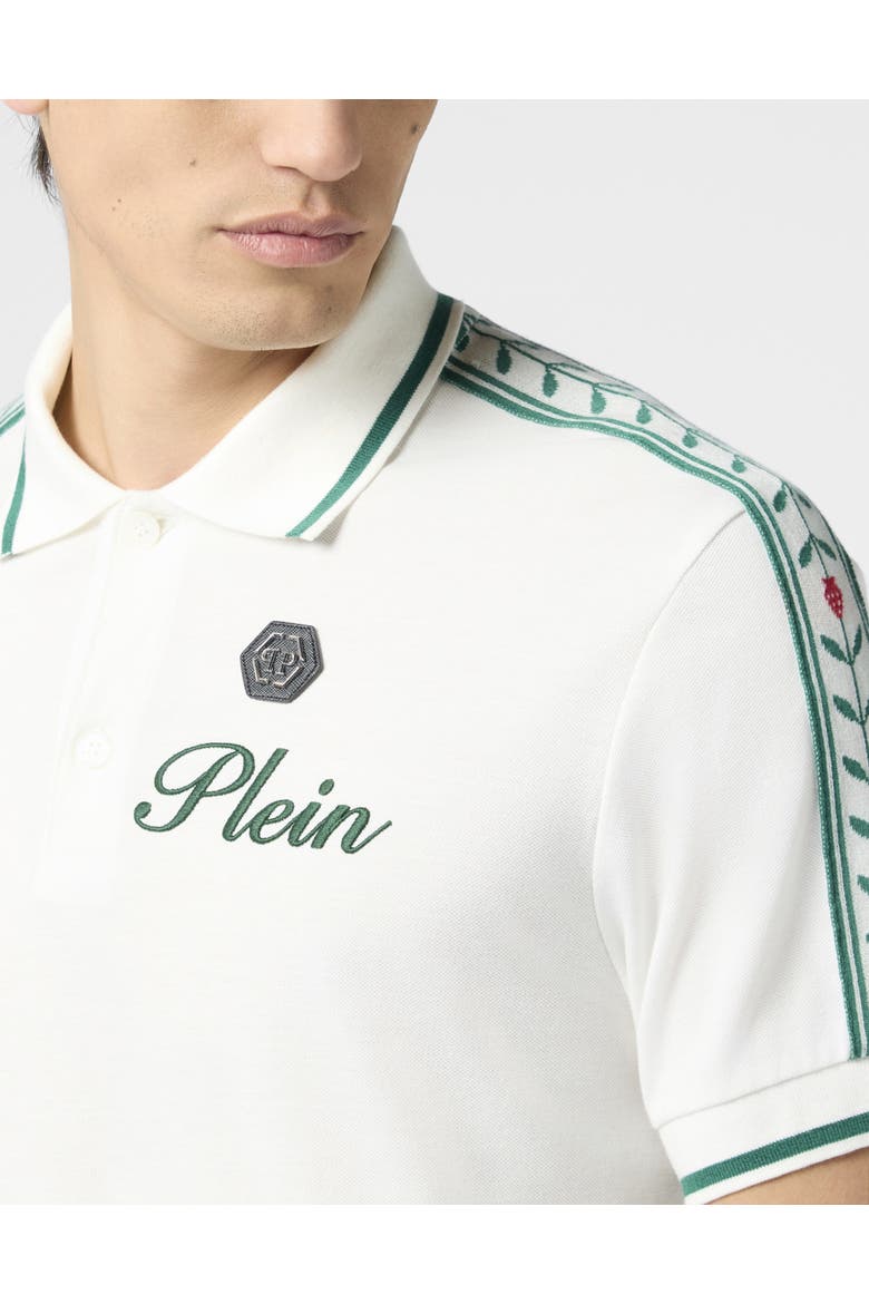 Piquet Polo T-Shirt Plein Tennis Men, Alternate, color, OffWhite