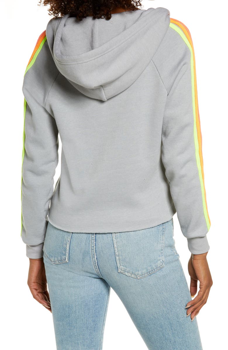 Aviator Nation Bolt Crop Hoodie, Alternate, color,