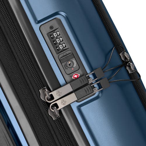 Samsonite Octiv Pro Front Pocket Carry-on 20-inch Hardside Spinner In Blue