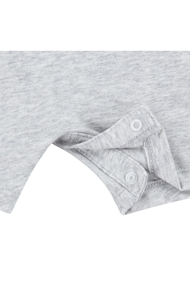 Nike Freeze Tag Ruffle Shoulder Cotton Graphic Romper, Alternate, color, 