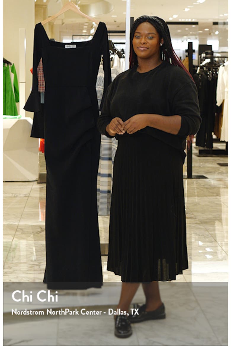 Astra Bell Sleeve Cocktail Gown video