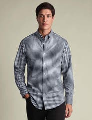 Charles Tyrwhitt Check Strech Washed Poplin Shirt