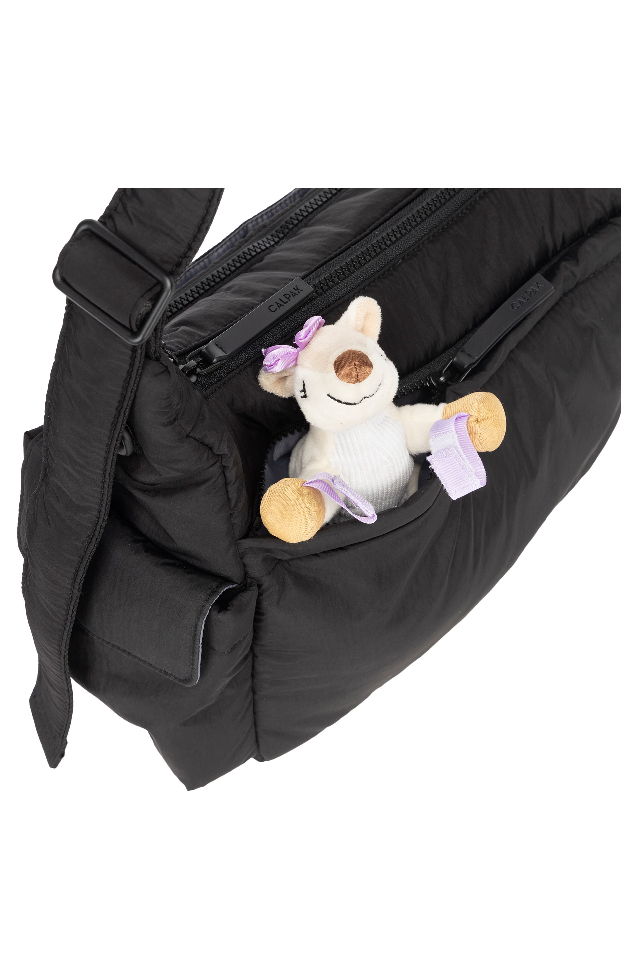 CALPAK Diaper Crossbody Bag, Alternate, color, Black