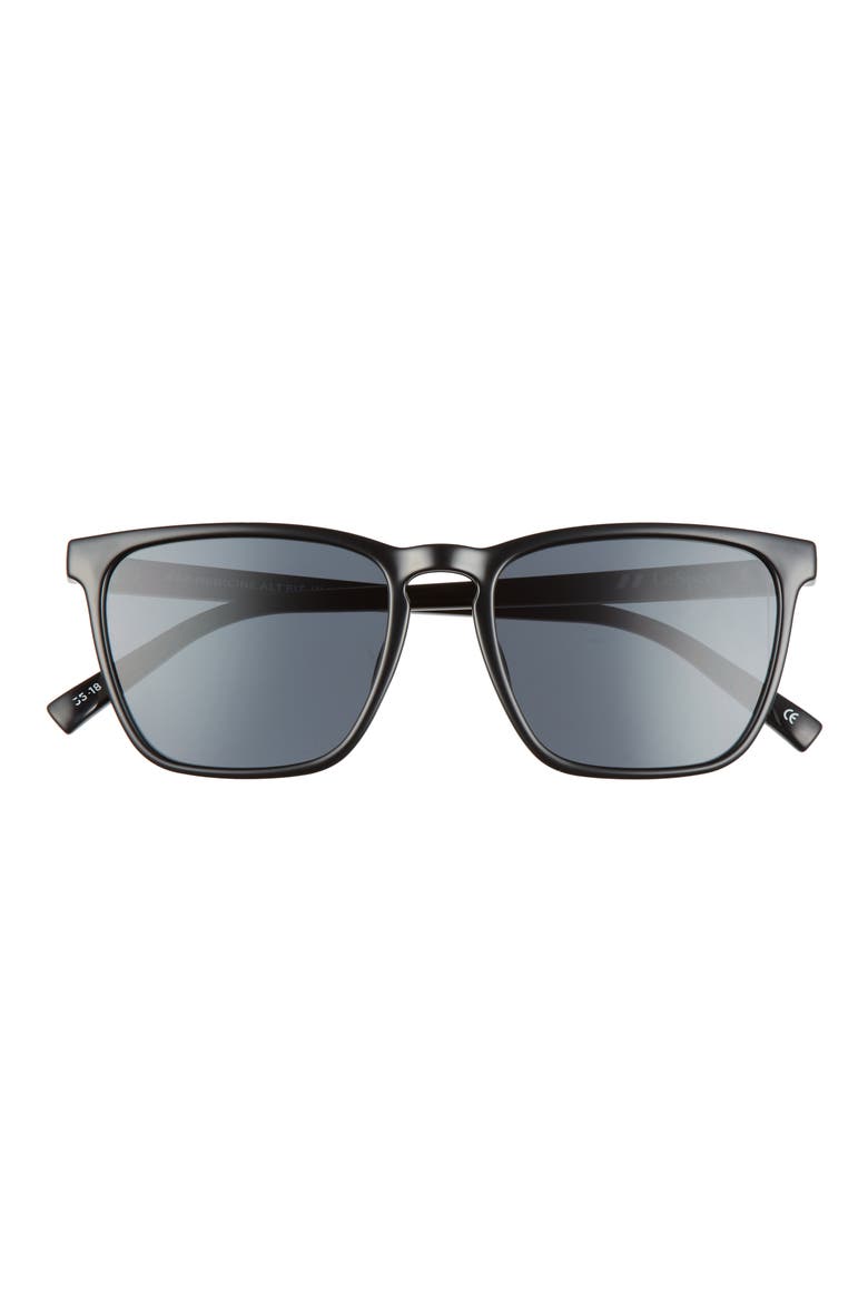 Bad Medicine 55mm Alternate Fit Rectangular Sunglasses, Main, color, BLACK/ SMOKE