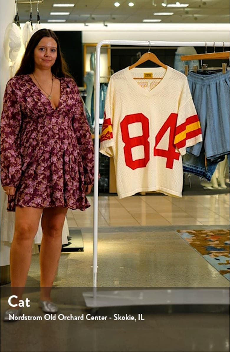 '84 Mesh Appliqué Cotton Graphic Jersey, sales video thumbnail