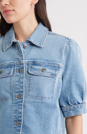 Elbow Sleeve Denim Jacket