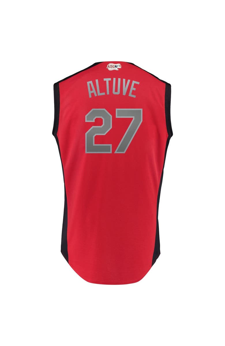 MAJESTIC Youth Majestic Jose Altuve Red American League 2019 MLB All-Star Game Player Jersey, Alternate, color, 