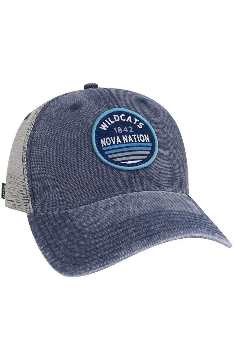 LEGACY ATHLETIC Men's Navy Villanova Wildcats Sunset Dashboard Trucker Snapback Hat, Alternate, color,