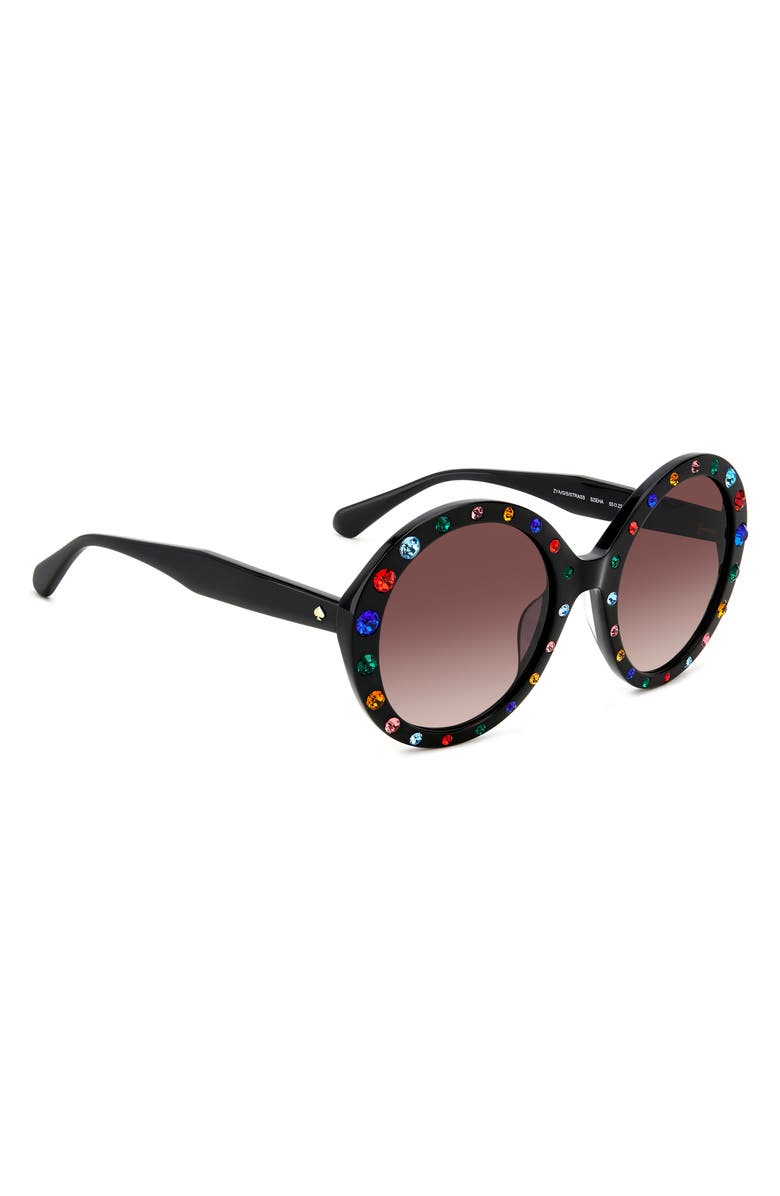 Kate Spade New York zya 55mm gradient round sunglasses, Alternate, color,