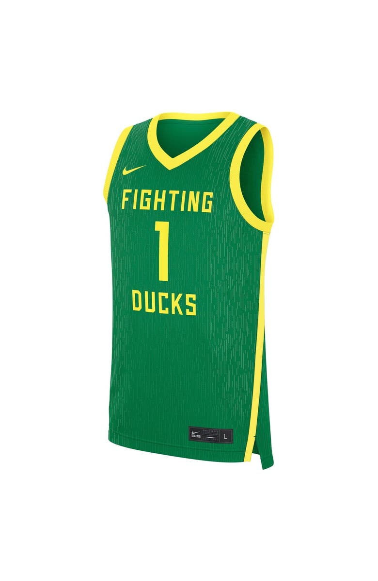 Nike Men's Nike Green Oregon Ducks Road Replica Basketball Jersey, Alternate, color, Green