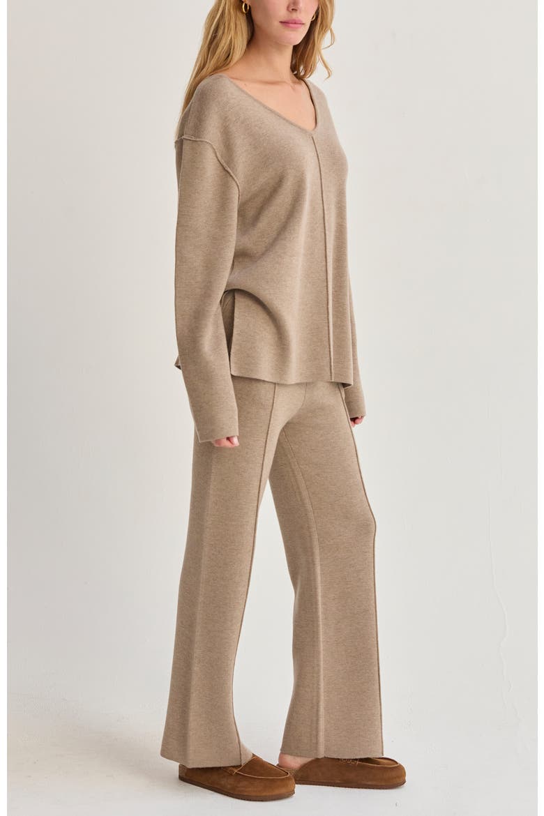 Lounge Sweater Knit Pants, Alternate, color, Taupe