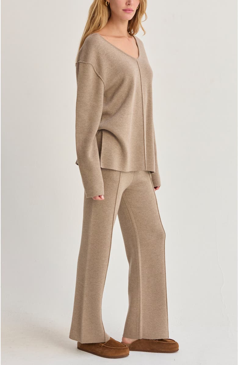 CRESCENT Lounge Sweater Knit Pants, Alternate, color, Taupe