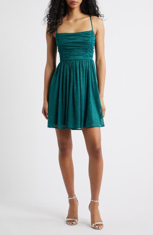Jump Apparel Glitter Knit Cocktail Minidress in Hunter  product