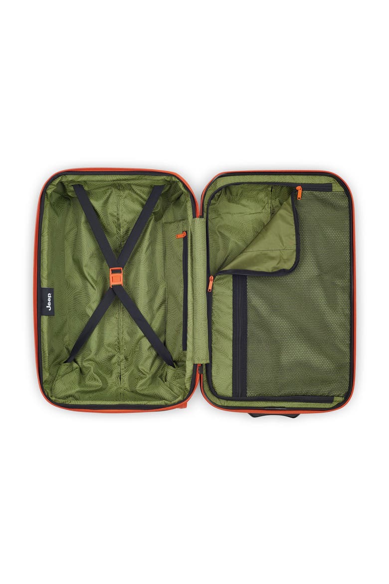 Hardside Expandable 21" Carry On Luggage with Two Wheels [JH003B] & Laptop Travel Backpack [JS011B] Set, Alternate, color, Elm Green