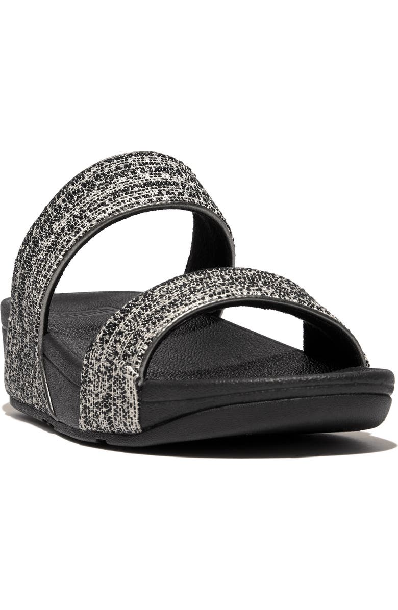 FitFlop Lulu Shimmerweave Platform Slide Sandal, Main, color,