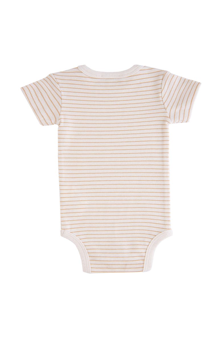 Banblu Striped Modal Bodysuit, Alternate, color, Beige