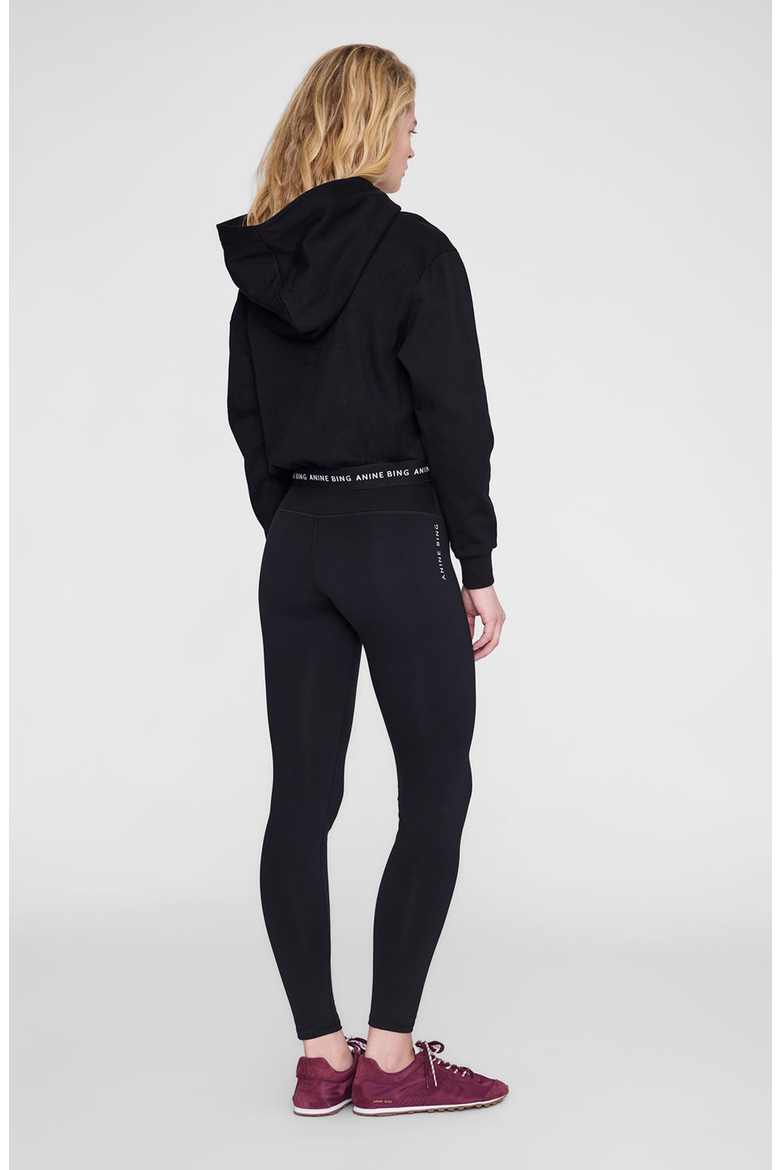 Dany Cropped Hoodie, Alternate, color, Black