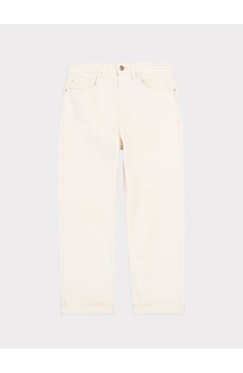 Kettlewell Darla Boyfriend Mid Rise Jeans, Alternate, color, Cream