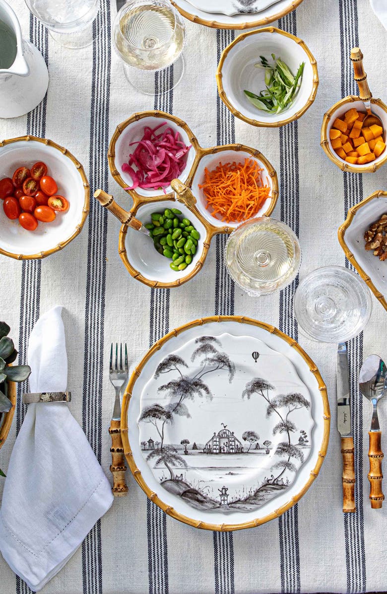 Juliska Set of 4 Hammered Napkin Rings, Alternate, color, Silver