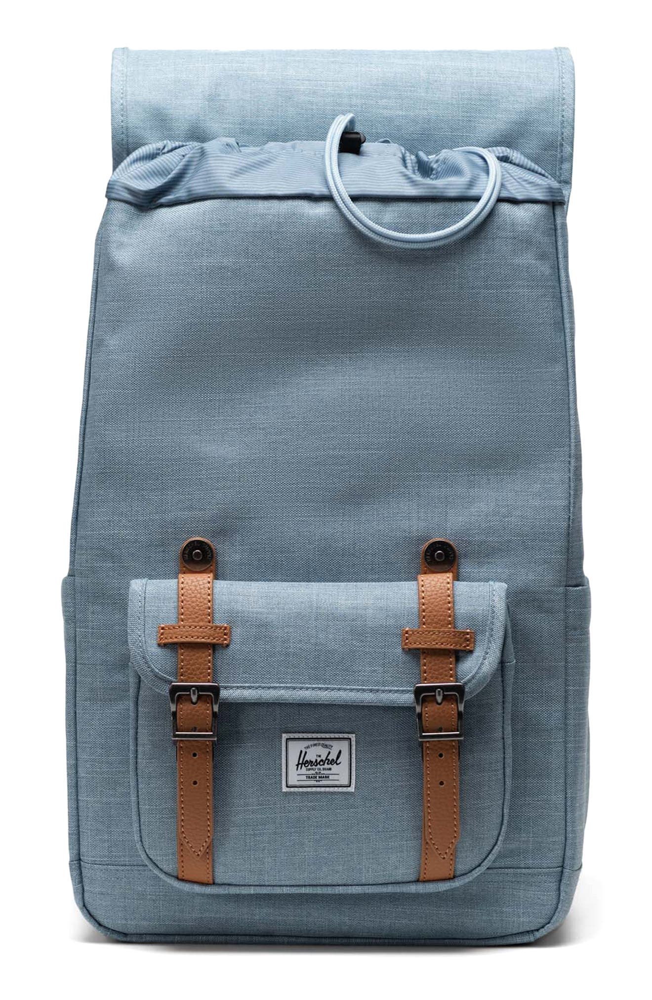 Herschel Supply Co. Little America Backpack, Alternate, color, Ashley Blue Crosshatch