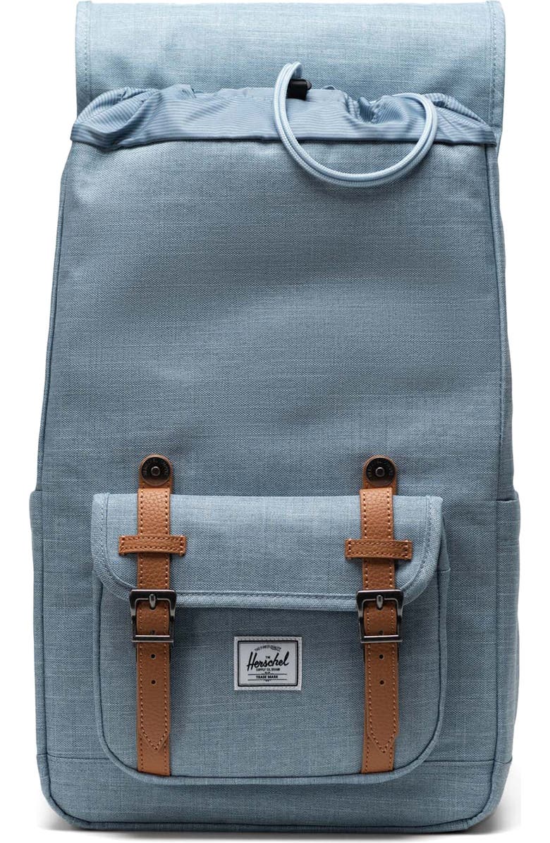 Herschel Supply Co. Little America Backpack, Alternate, color, Ashley Blue Crosshatch