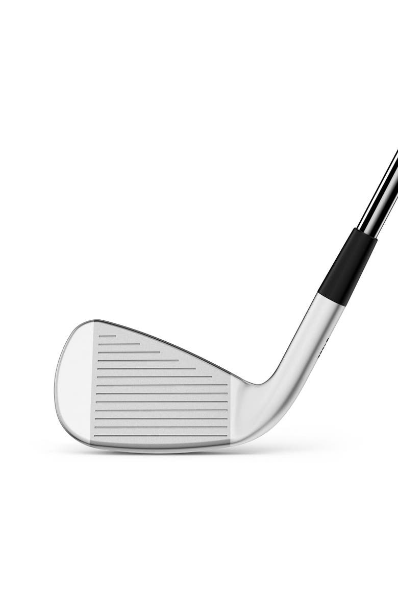 WILSON Dynapower Left Hand Mens Steel Irons - 5-PW GW / Kbs Max Ultralt / Regular, Alternate, color, Silver