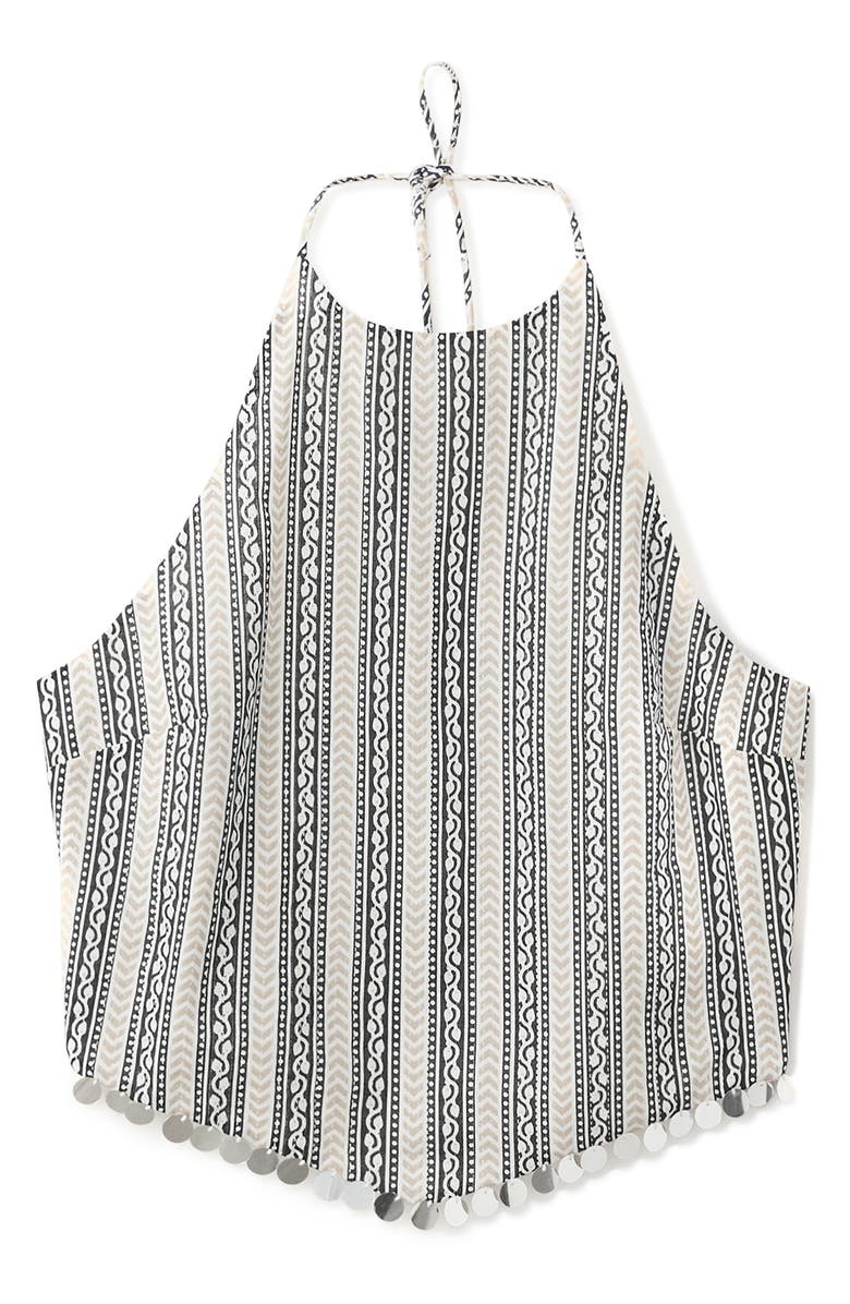 MANGO TEEN Printed Halter Crop Top, Alternate, color,