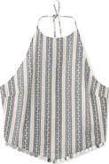MANGO TEEN Printed Halter Crop Top