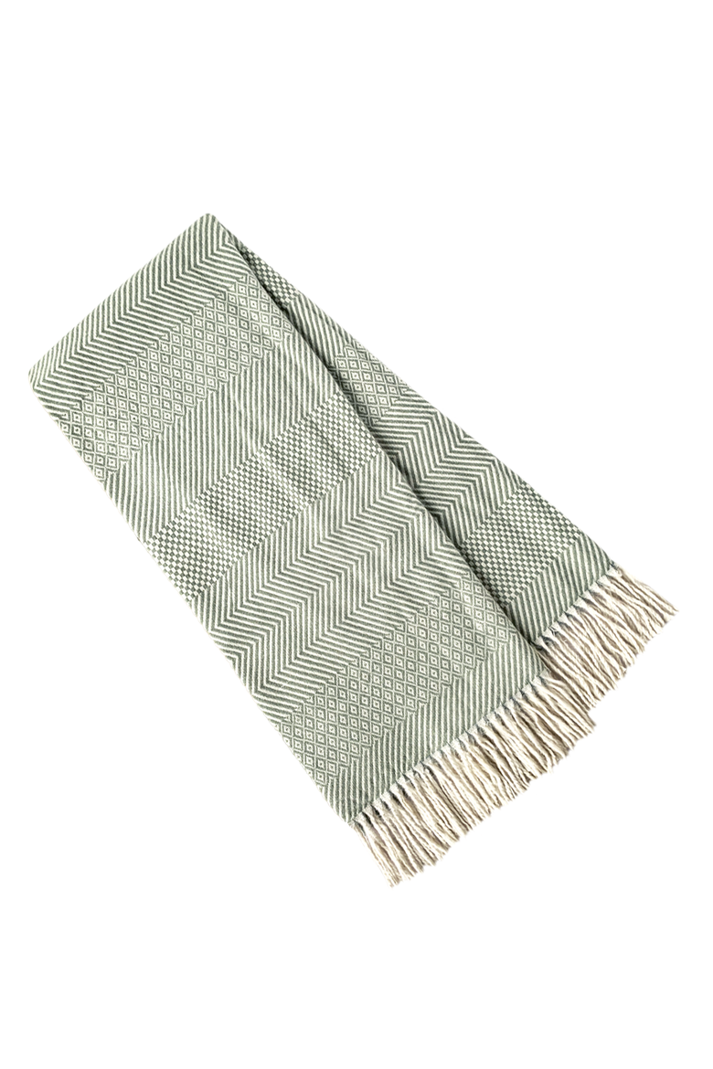 Woven Throw Blanket, Main, color, Juniper